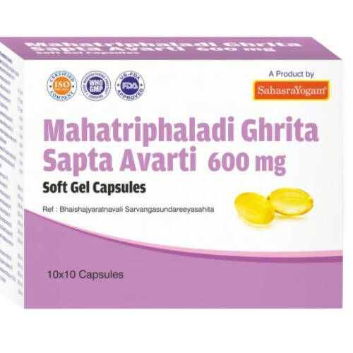 Sahasrayogam Mahatriphaladi Ghritam Saptavarti Capsules - BUDEN