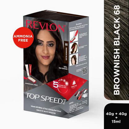 Revlon Top Speed Hair color Women - Brownish Black 68