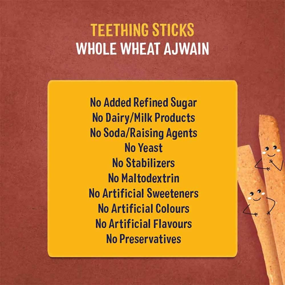 Timios Whole Wheat Ajwain Teething sticks