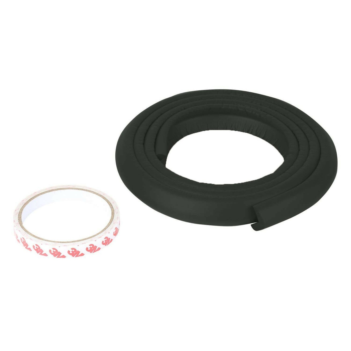 Safe-O-Kid Unique High Density L-Shaped 2 Mtr Long 1 Edge Guard Strip- Black -  USA, Australia, Canada 