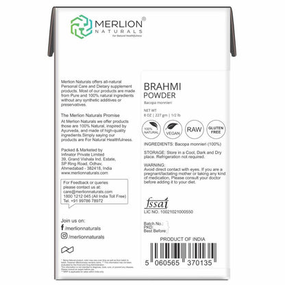 Merlion Naturals Brahmi Leaves Powder