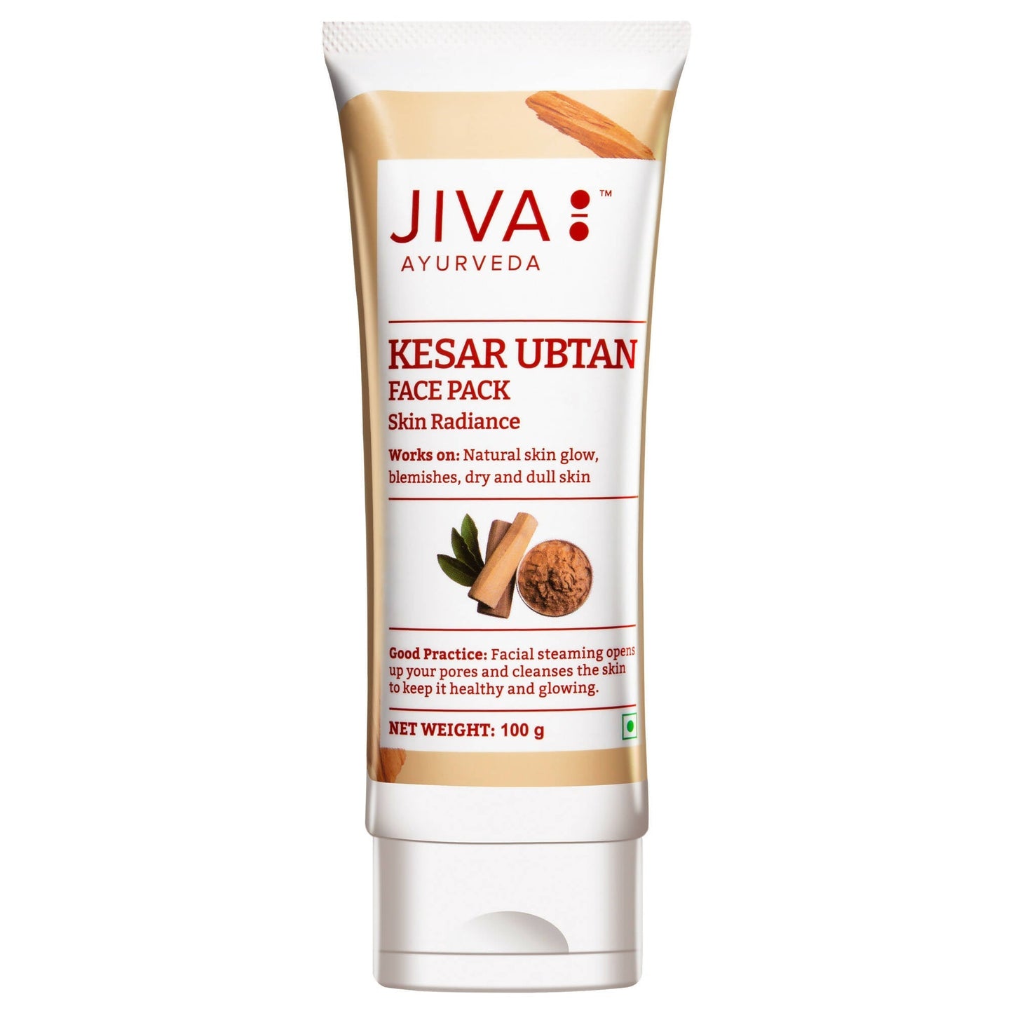 Jiva Ayurveda Kesar Ubtan Face Pack - BUDNE