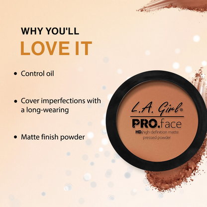 L.A. Girl HD PRO Face Pressed Powder - Chestnut