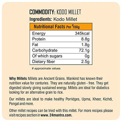 24 Mantra Organic Kodo Millet Ancient Grains