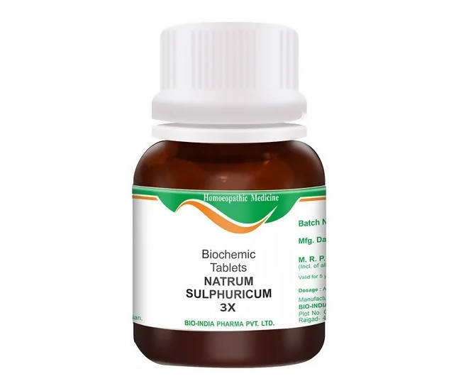 Bio India Homeopathy Natrum Sulphuricum Biochemic Tablets