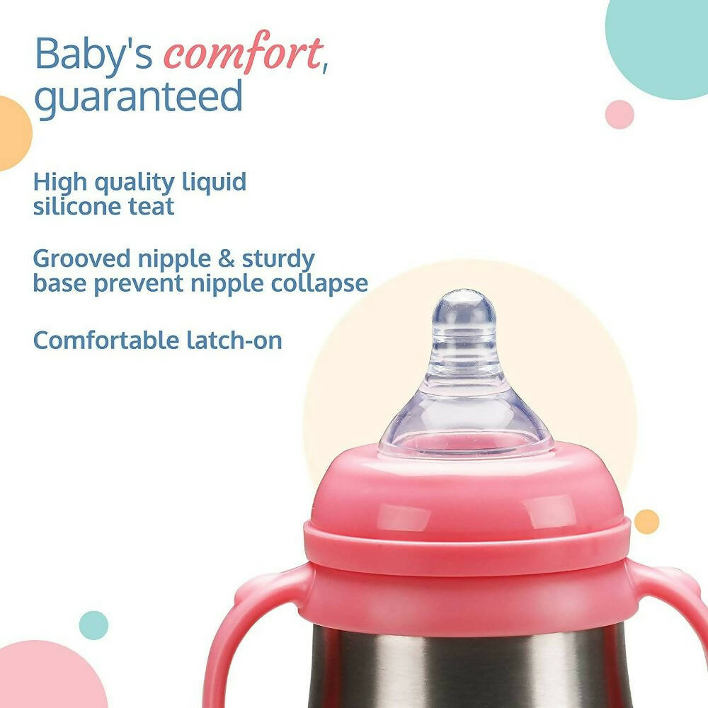 LuvLap Steel Feeding Baby Bottle