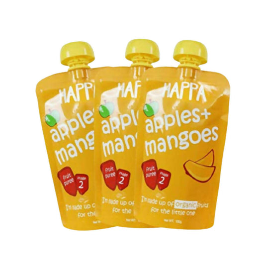 Happa Organic , Fruit Puree (Apple+Mango) -  USA, Australia, Canada 