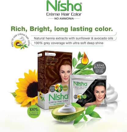 Nisha Creme Hair Color Cherry Red