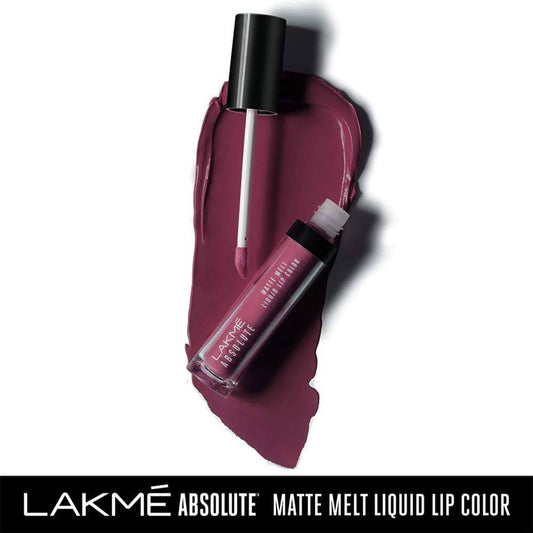 Lakme Absolute Matte Melt Liquid Lip Color - Wine N Dine