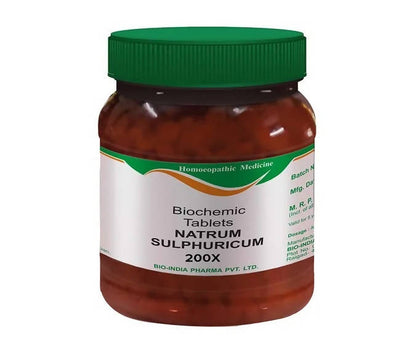 Bio India Homeopathy Natrum Sulphuricum Biochemic Tablets