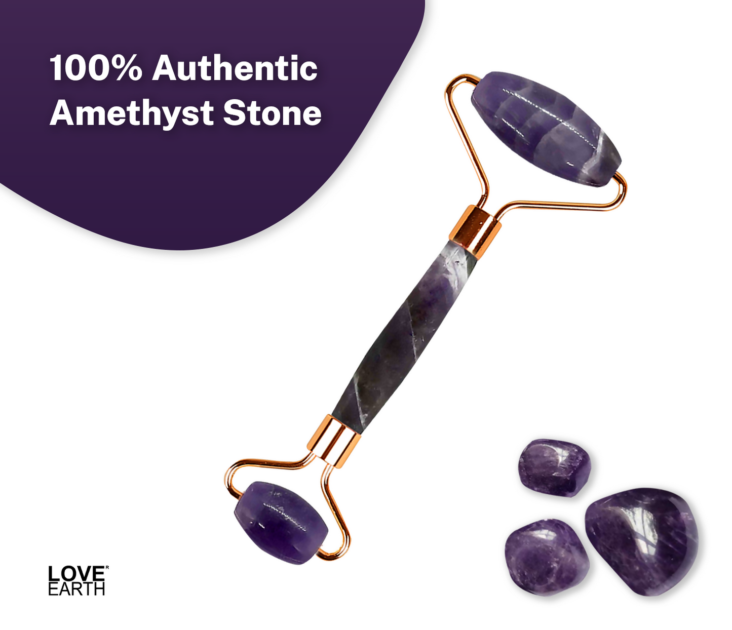 Love Earth Amethyst Face Roller