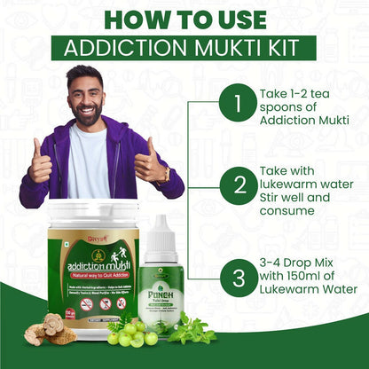 Divya Shree Addiction Mukti & Punch Tulsi Drop Combo