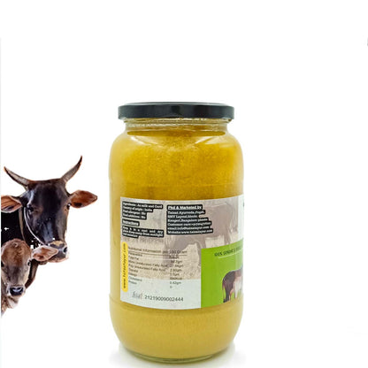 Gorochana 100% Source Traceable Desi Malnad Gidda A2 Full Moon Day Bilona Cow Ghee