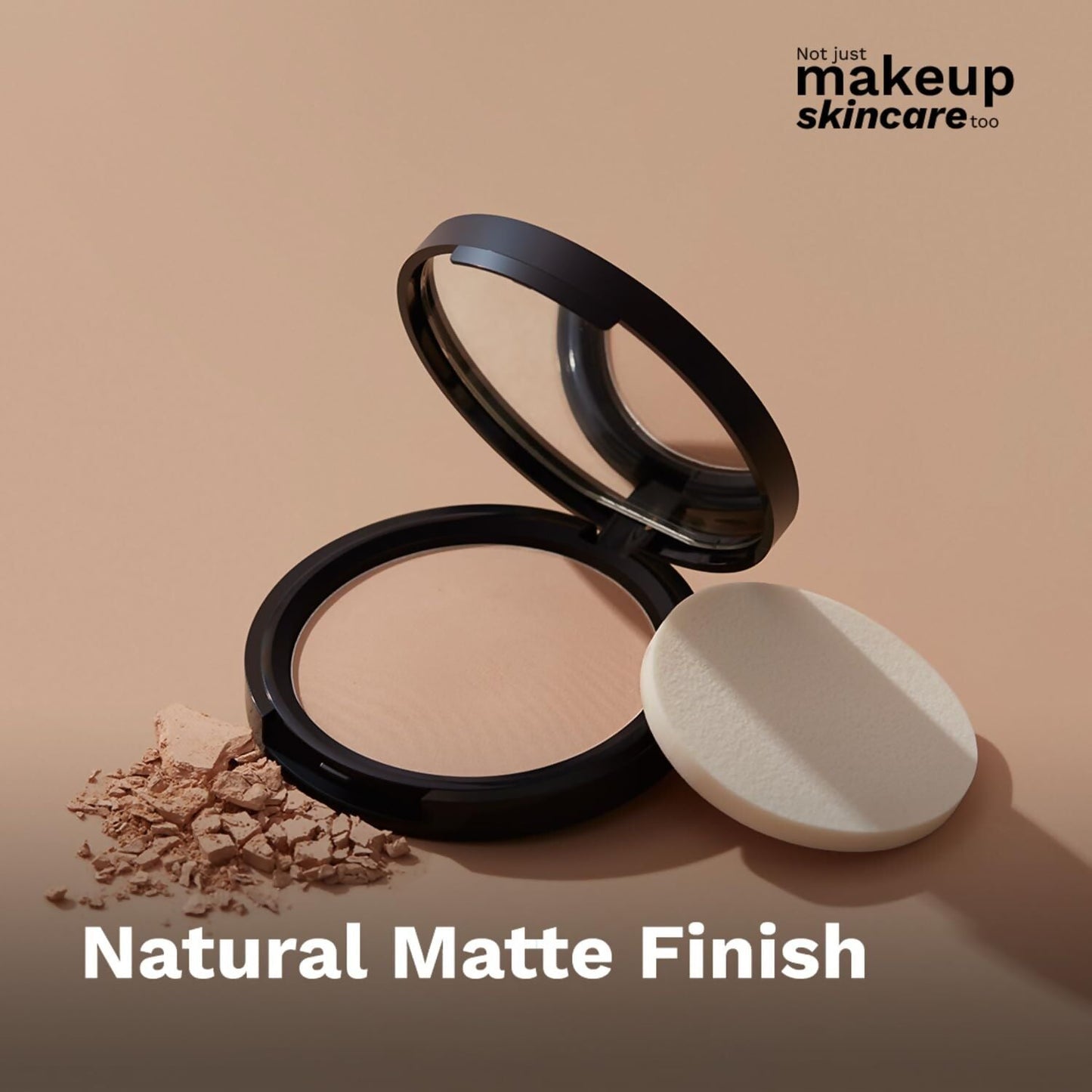 Pilgrim Pure Ivory Matte Finish Compact Powder Absorbs Oil, Conceals & Gives Radiant Skin