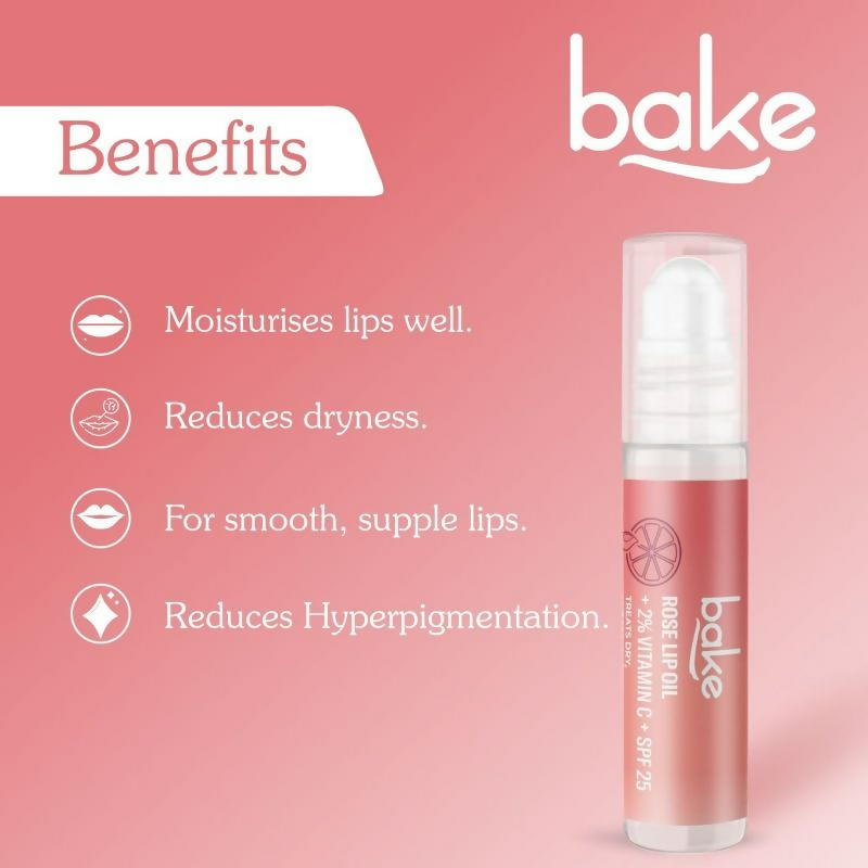 Bake 2% Vitamin C Tinted Rose Lip Oil Spf 25 Pa+++