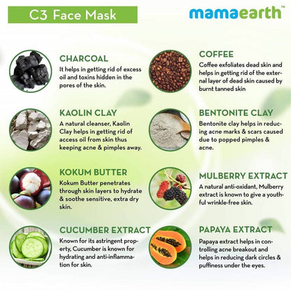 Mamaearth C3 Face Mask For Healthy & Glowing Skin