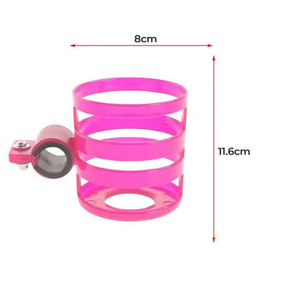 Safe-O-Kid Universal Stroller Cup Holder, Carrying Milk Bottle, Stroller/Pram Accessories For Baby, Pink