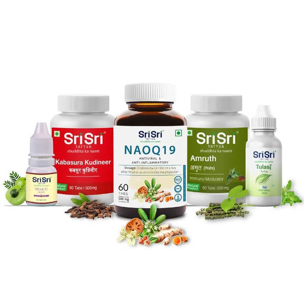 Sri Sri Tattva NAOQ19 Kit - Immunity Build Up & Protection