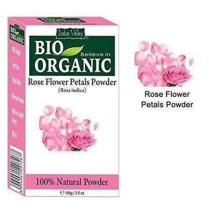 Indus Valley Bio Organic Rose Petals Powder