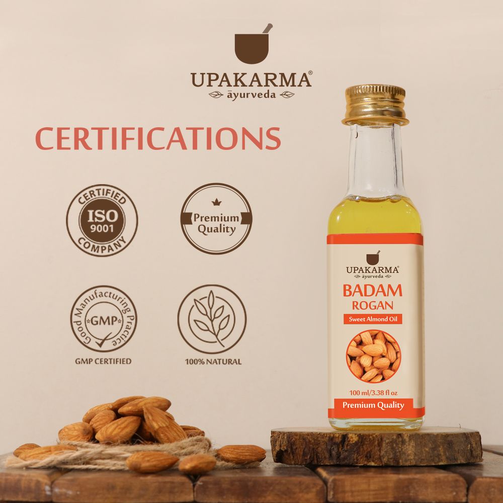 Upakarma Ayurveda Badam Rogan Sweet Almond Oil