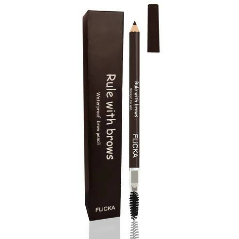 FLiCKA Rule with Brows Brow Pencil - Brown - BUDNE