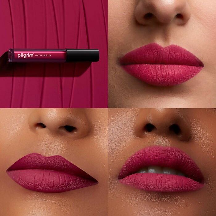 Pilgrim Matte Me Up Liquid Lipstick Kinky Pink