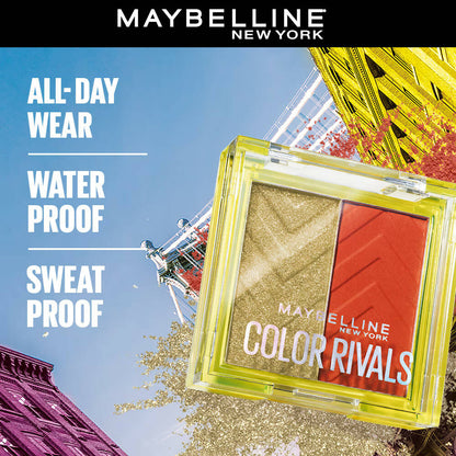 Maybelline New York Color Rivals Longwear Eyeshadow Duo - Chill X Daring