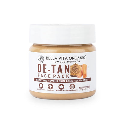 Bella Vita Organic De Tan Face Brightening Pack