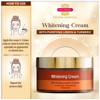 Inveda Whitening Cream with Purifying Lemon & Turmeric