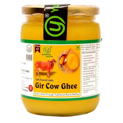 Yugmantra Organic A2 Gir Cow Ghee | Traditional Vedic Bilona Method | Handmade Curd Churned | Pure A2 Cow Ghee, Natural & Healthy