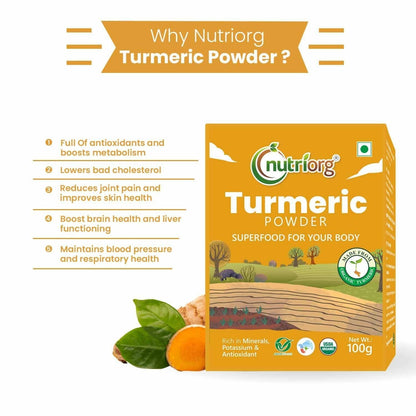 Nutriorg Certified Organic Turmeric Powder