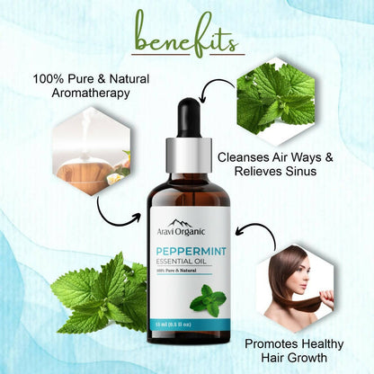 Aravi Organic Peppermint Essential Oil