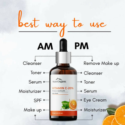 Aravi Organic 20% Vitamin C Face Serum