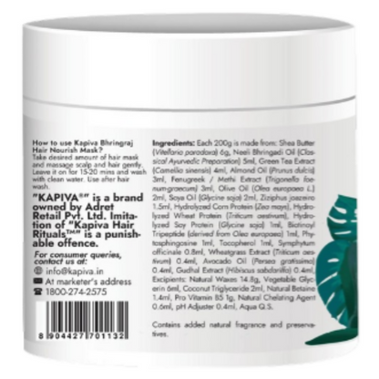 Kapiva Ayurveda Hair Rituals Bhringraj Nourish Hair Mask