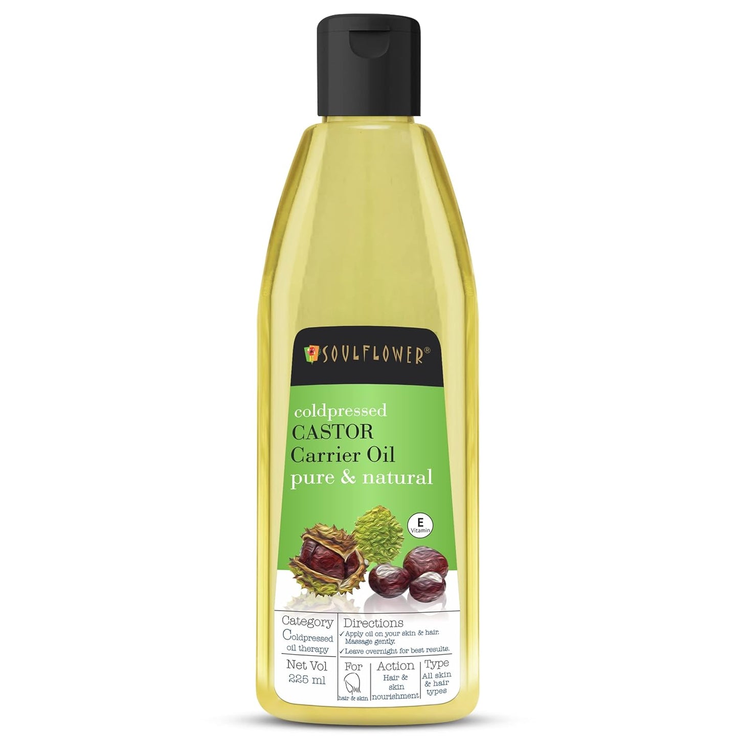 Soulflower Coldpressed Castor Carrier Oil Pure & Natural - BUDNE