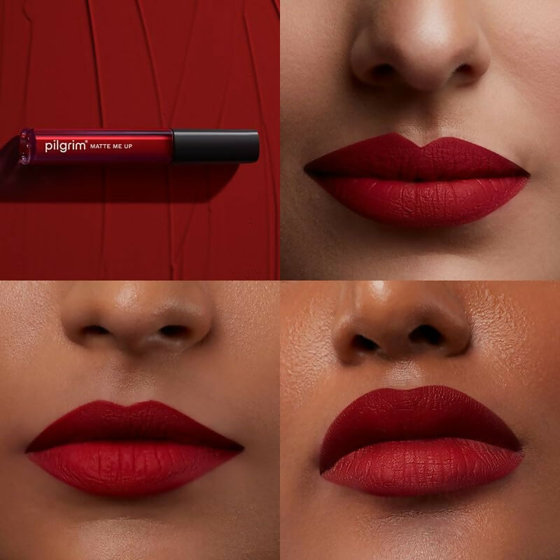 Pilgrim Liquid Matte Lipstick with Hyaluronic Acid - The Red Stiletto