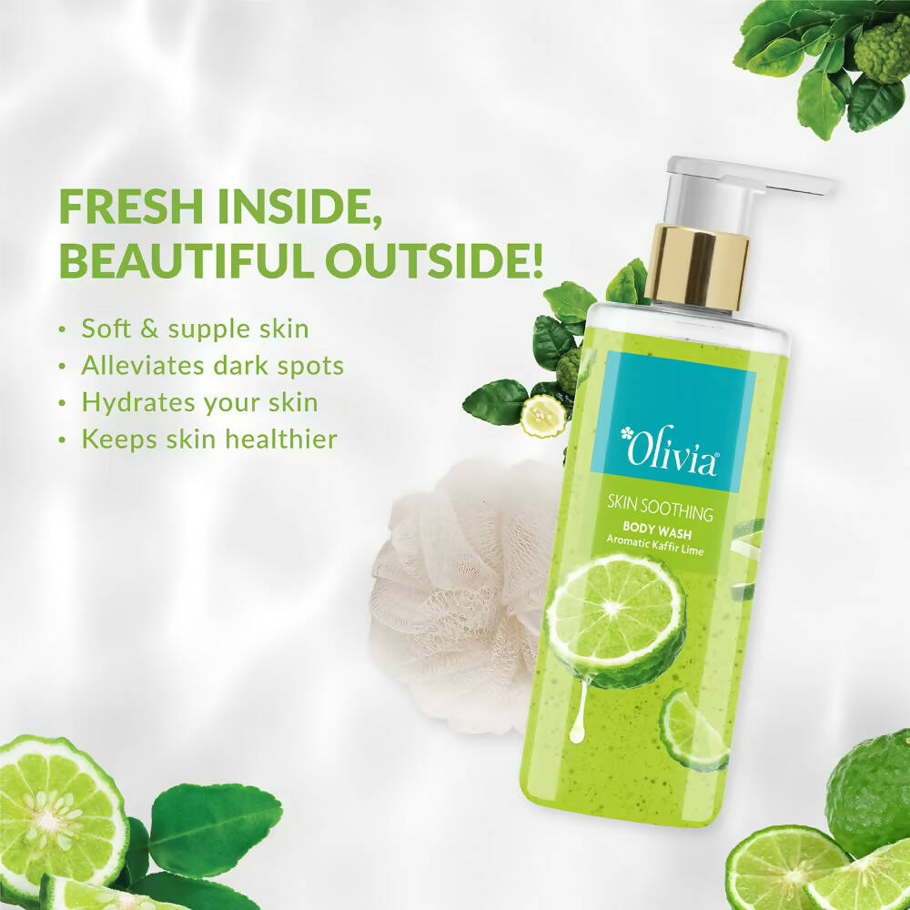 Olivia Skin Soothing Body Wash Aromatic Kaffir Lime