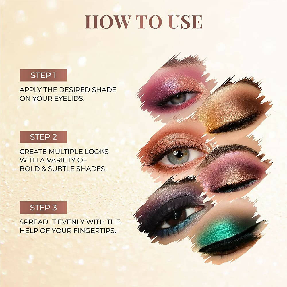 Just Herbs 8 In 1 Eye Shadow Lidsticks Highly-Pigmented Long-Lasting Smudge-Proof - Herbi-Wore