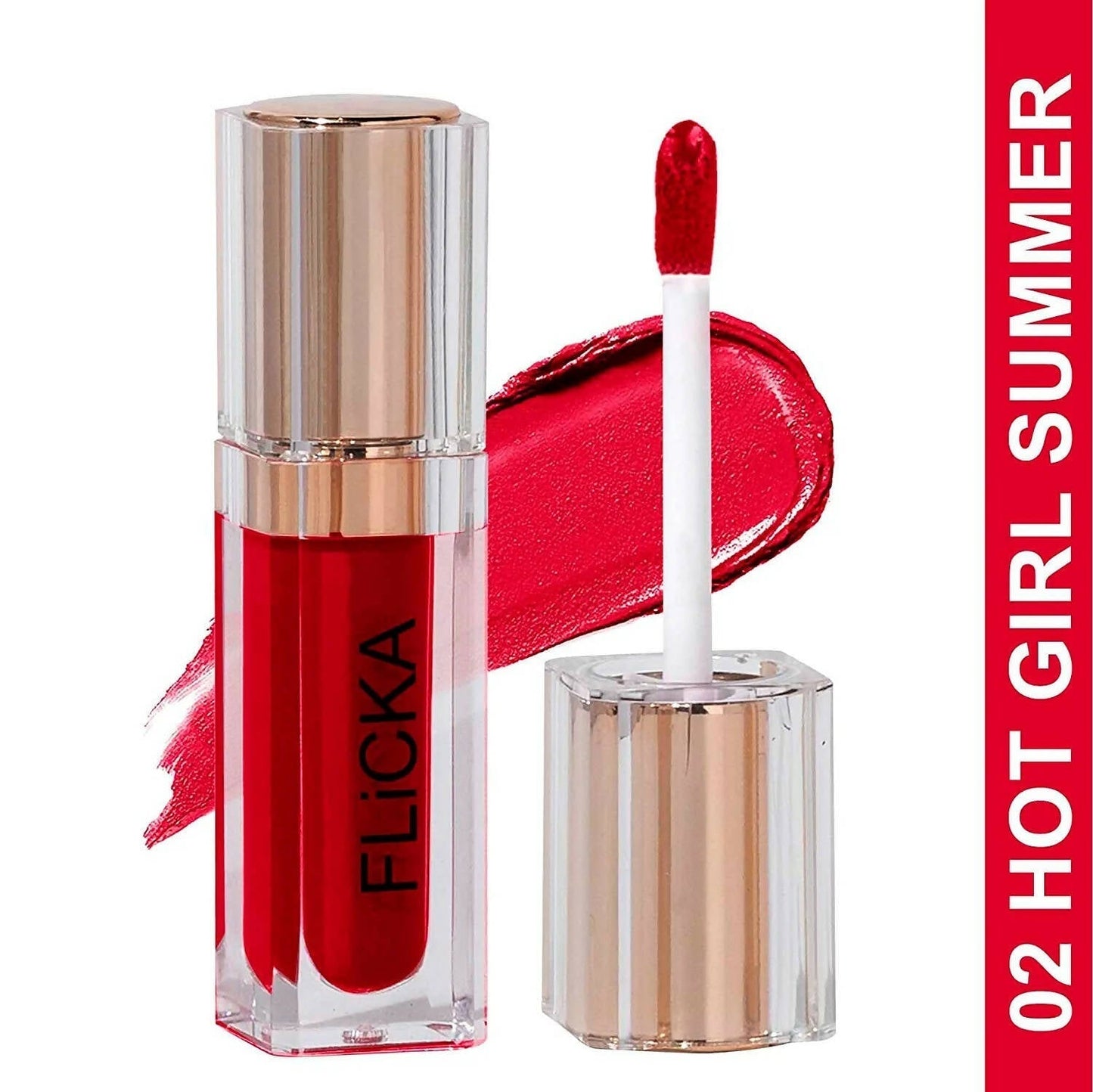 FLiCKA R U Ready Matte Finish liquid Lipstick Shade 02 Hot Girl Summer