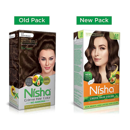 Nisha Creme Hair Color Dark Brown