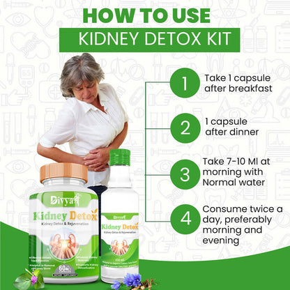 Divya Shree Kidney Detox Capsule & Syrup Combo