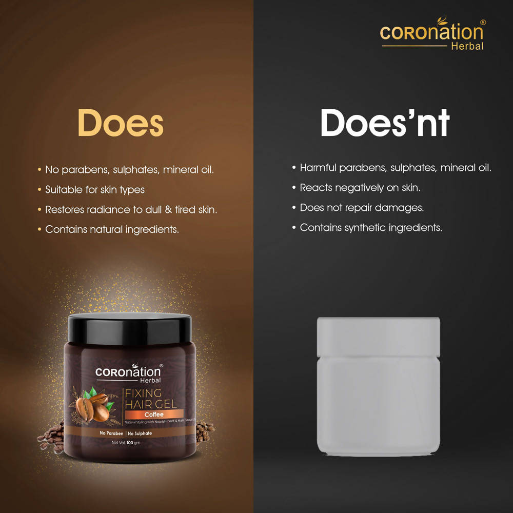 Coronation Herbal Coffee Fixing Hair Gel