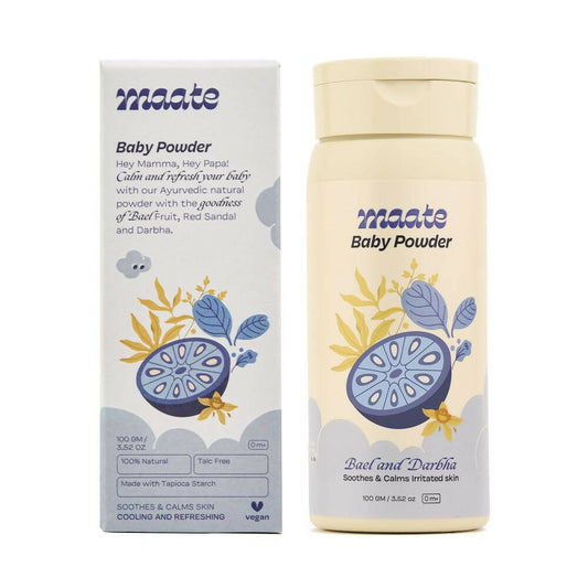 Maate Talc Free Natural & Ayurvedic Baby Powder