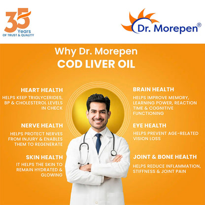 Dr. Morepen Cod Liver Oil Softgels