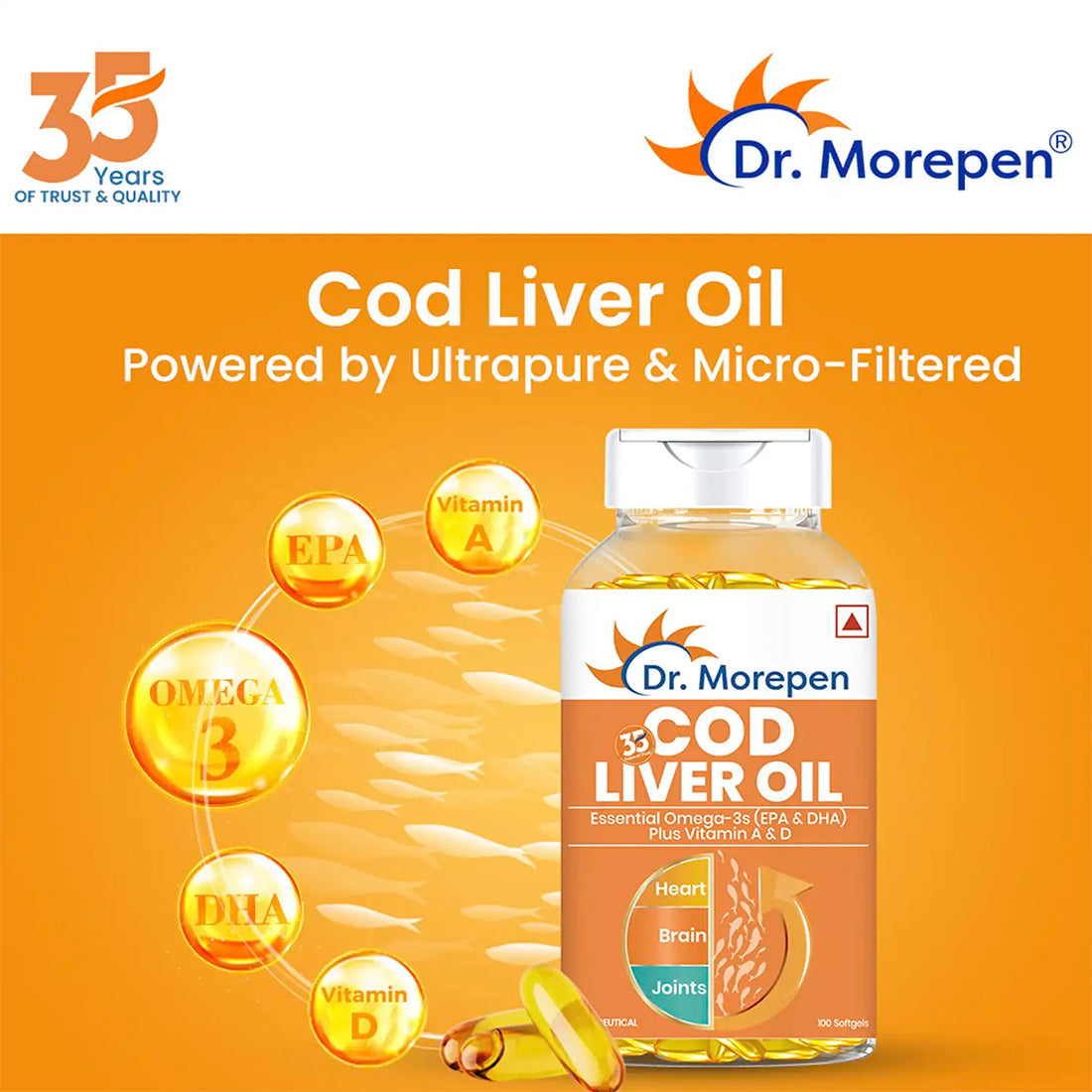 Dr. Morepen Cod Liver Oil Softgels