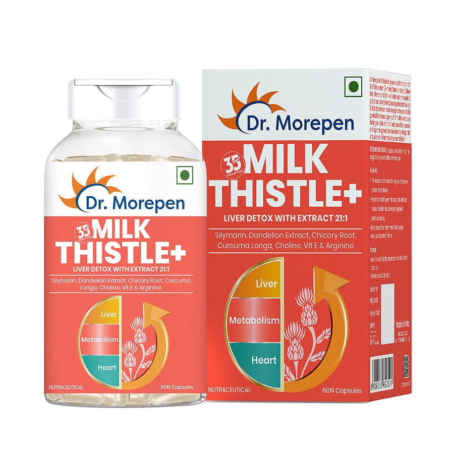 Dr. Morepen Milk Thistle+ Capsules For Liver Health