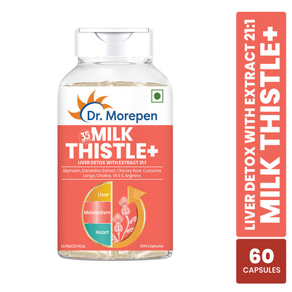 Dr. Morepen Milk Thistle+ Capsules For Liver Health