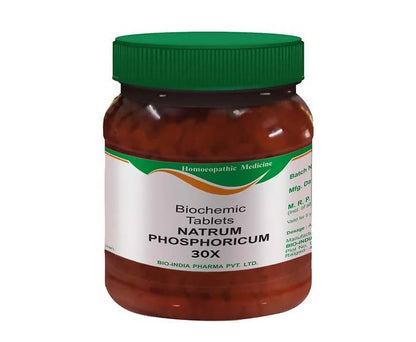 Bio India Homeopathy Natrum Phosphoricum Biochemic Tablets