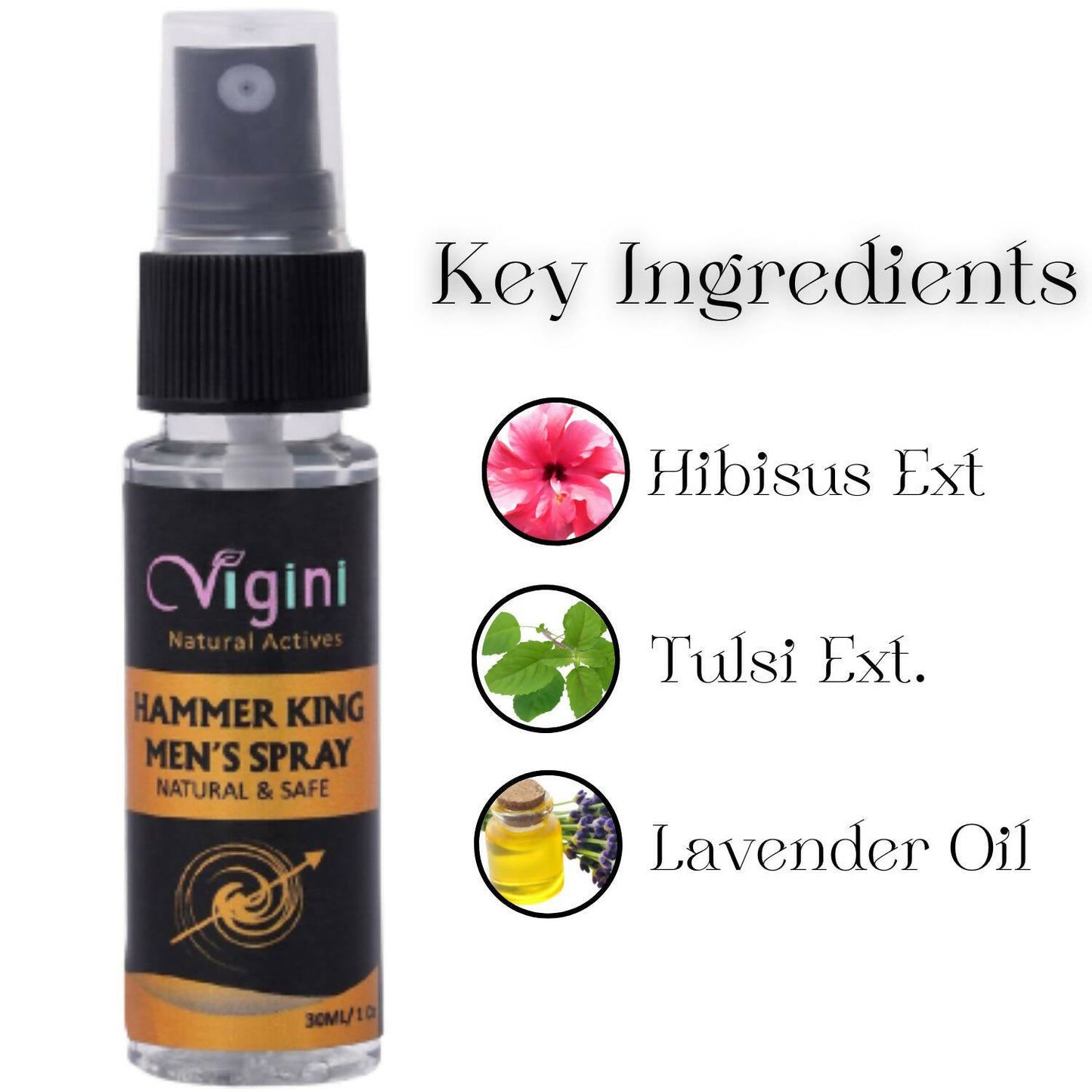 Vigini Natural Hammer King CFC Delay Spray Increase Time for Men