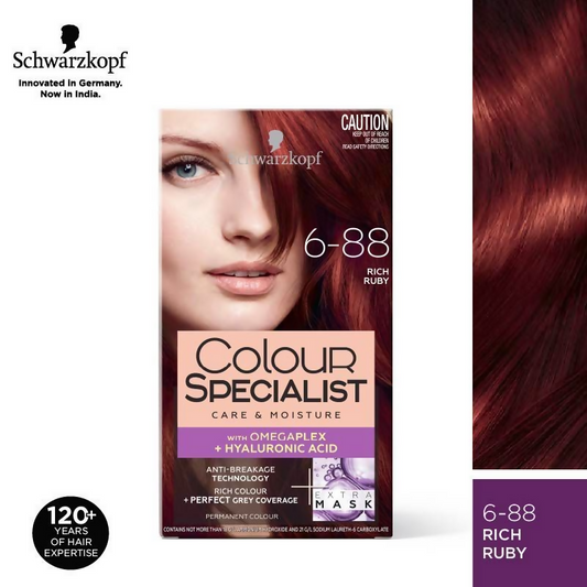 Schwarzkopf Colour Specialist Permanent Hair Colour - 6.88 Rich Ruby